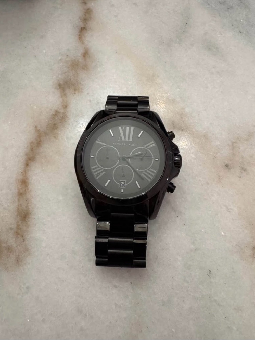 Michael Kors Black Ceramic Chronograph Bracelet Watch